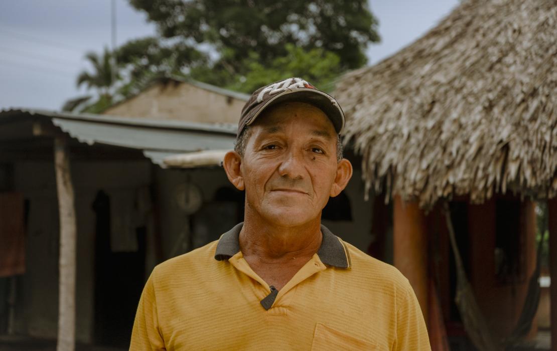 Portrait of a man in Colombia