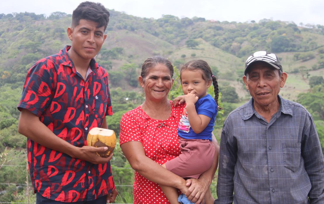 Family in El Salvador