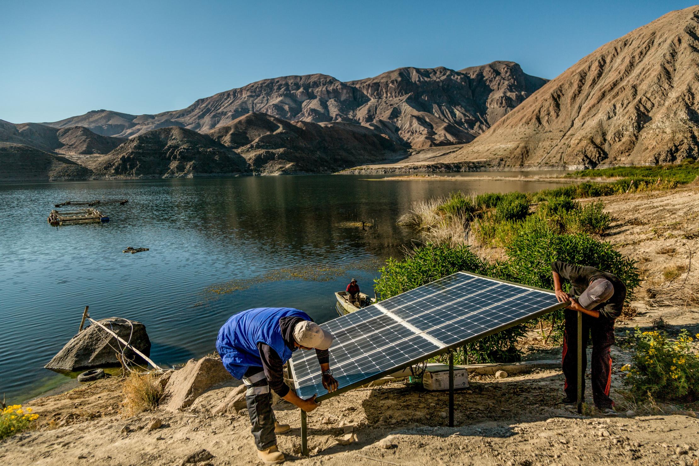 Panneaux solaires. Photo : PNUD Pérou
