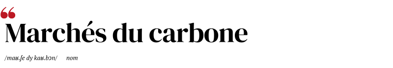 Carbon markets