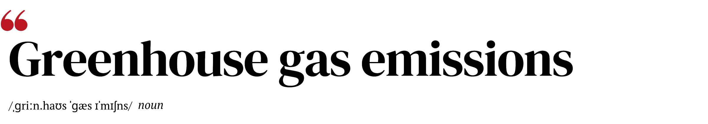 Greenhouse gas emissions