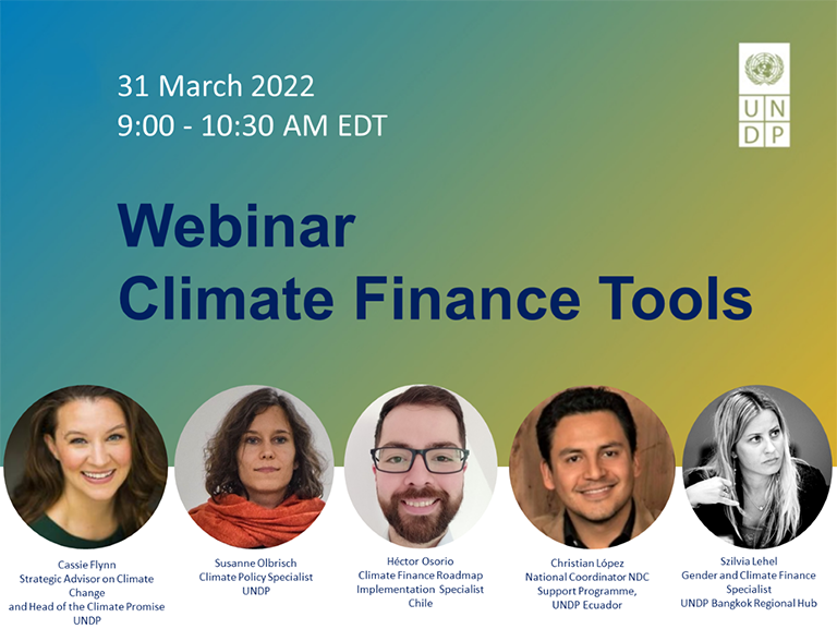 Climate Finance Tools Webinar