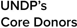 UNDP's Core Donors