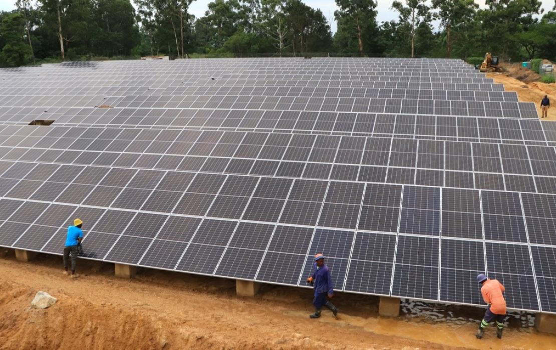 A solar installation in Eswatini