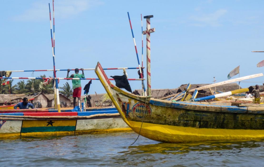 Des bateaux au Ghana