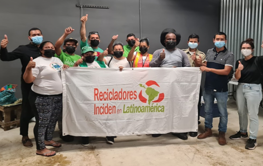 Equipo del Movimiento Nacional de Recicladores en Panamá