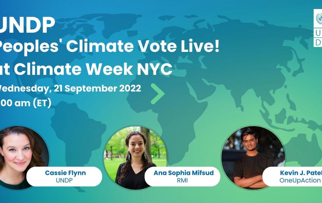 Peoples' Climate Vote Live! at Climate Week NYC