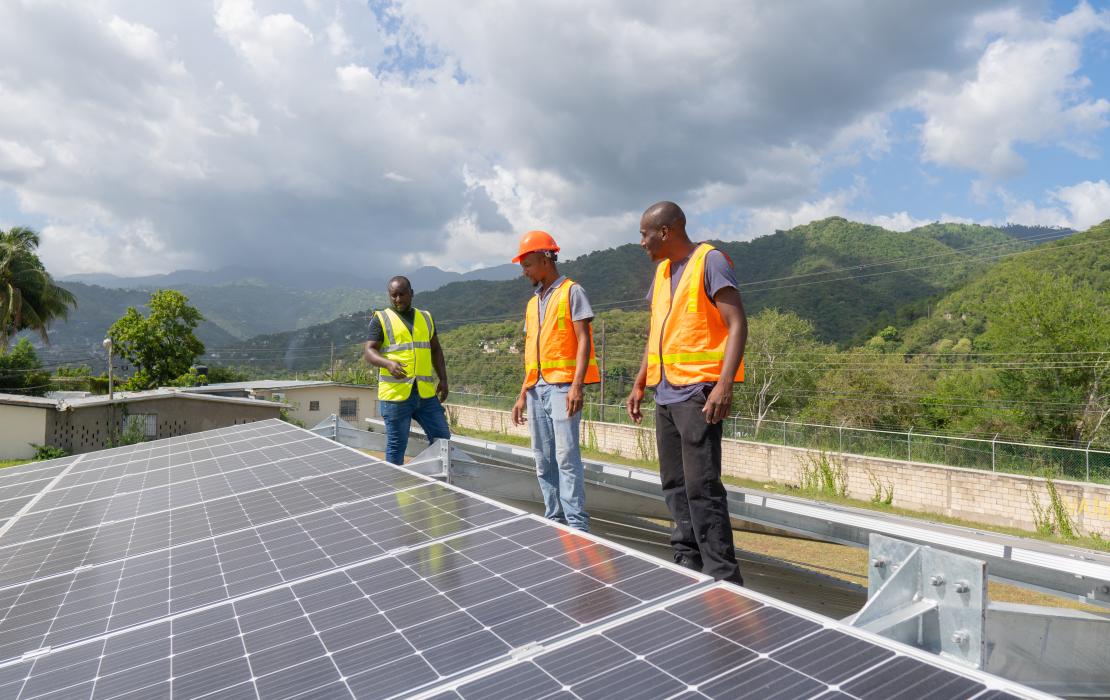 Solar panels in Jamaica
