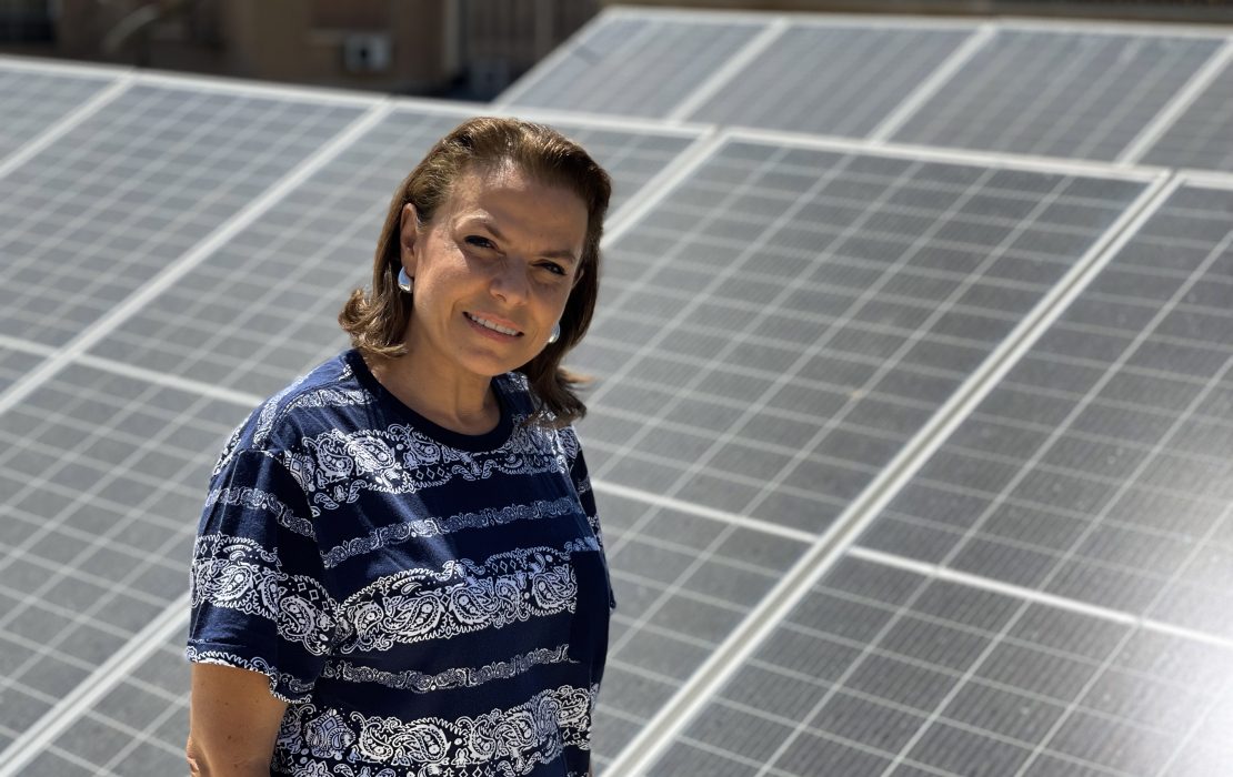 Installation of solar panels, Damascus, Syria