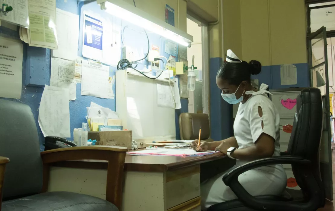 A switch to LED lightbulbs is saving energy and improving conditions for health workers in Jamaica.