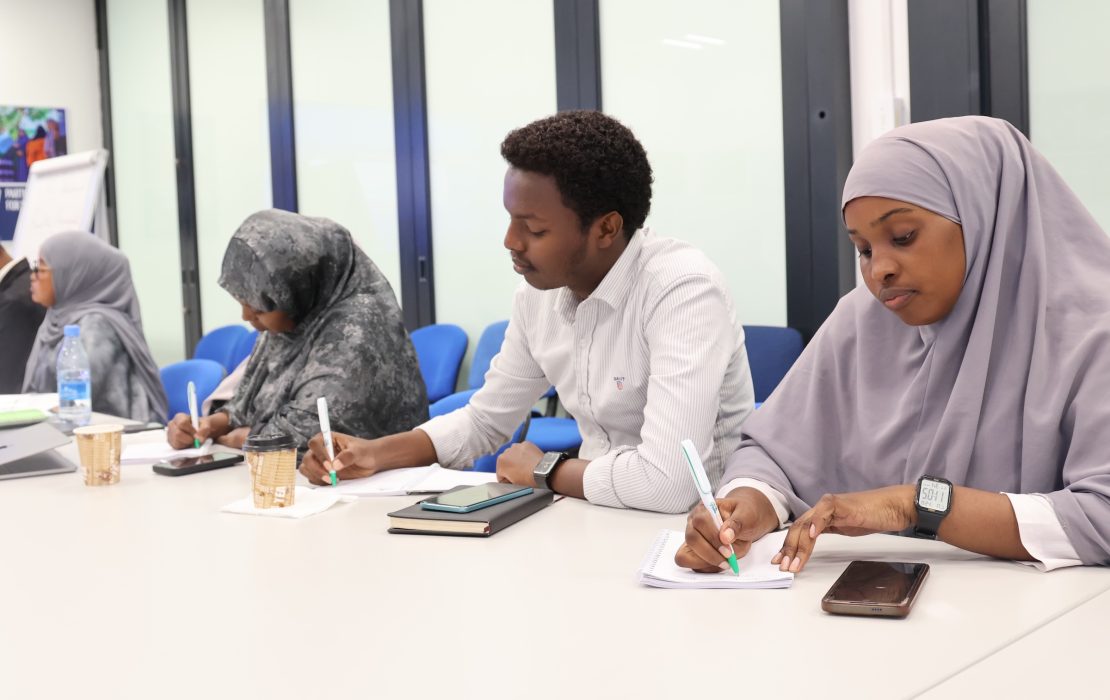 In Somalia, UNDP trains journalists to enhance their understanding of climate change issues.