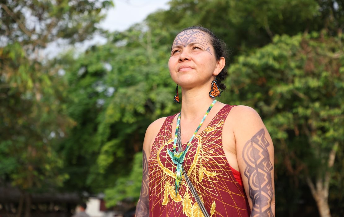 Indigenous community member in Acre, Brazil