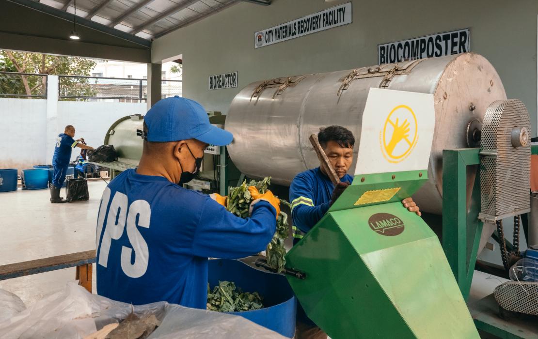 Installation de gestion des déchets aux Philippines