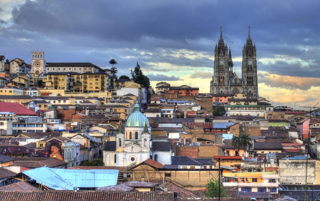 Cityscape in Ecuador