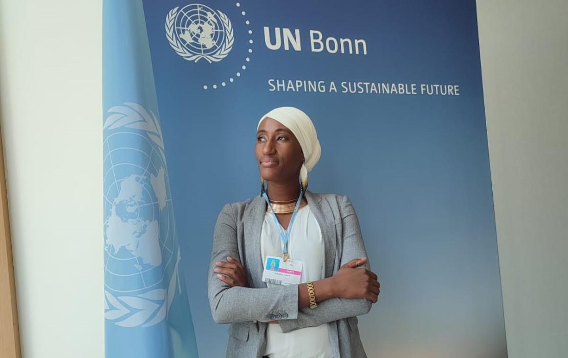 Rokiatou à la Conférence de Bonn sur les changements climatiques. Photo : Lamine Sidibé