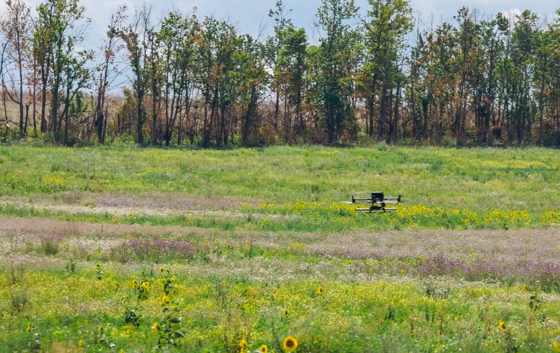 Ukraine is deploying unmanned aerial vehicles to survey farms in search of unexploded ordnance