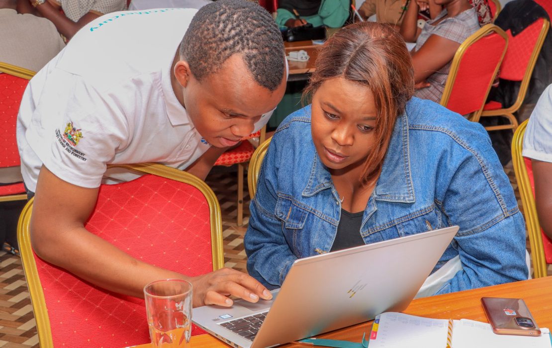 Young people in Kenya acquiring essential skills related to project development, climate finance and risk management