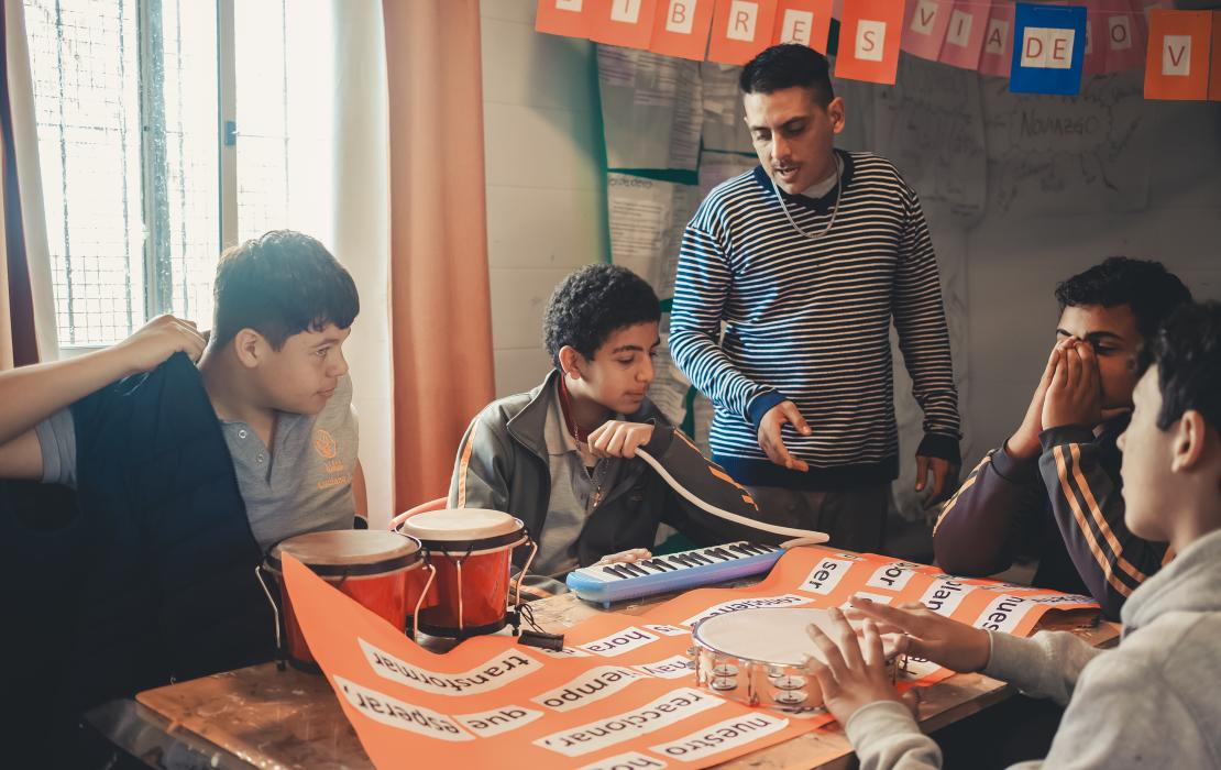 Music workshop in El Francisco Youth Centre, Uruguay