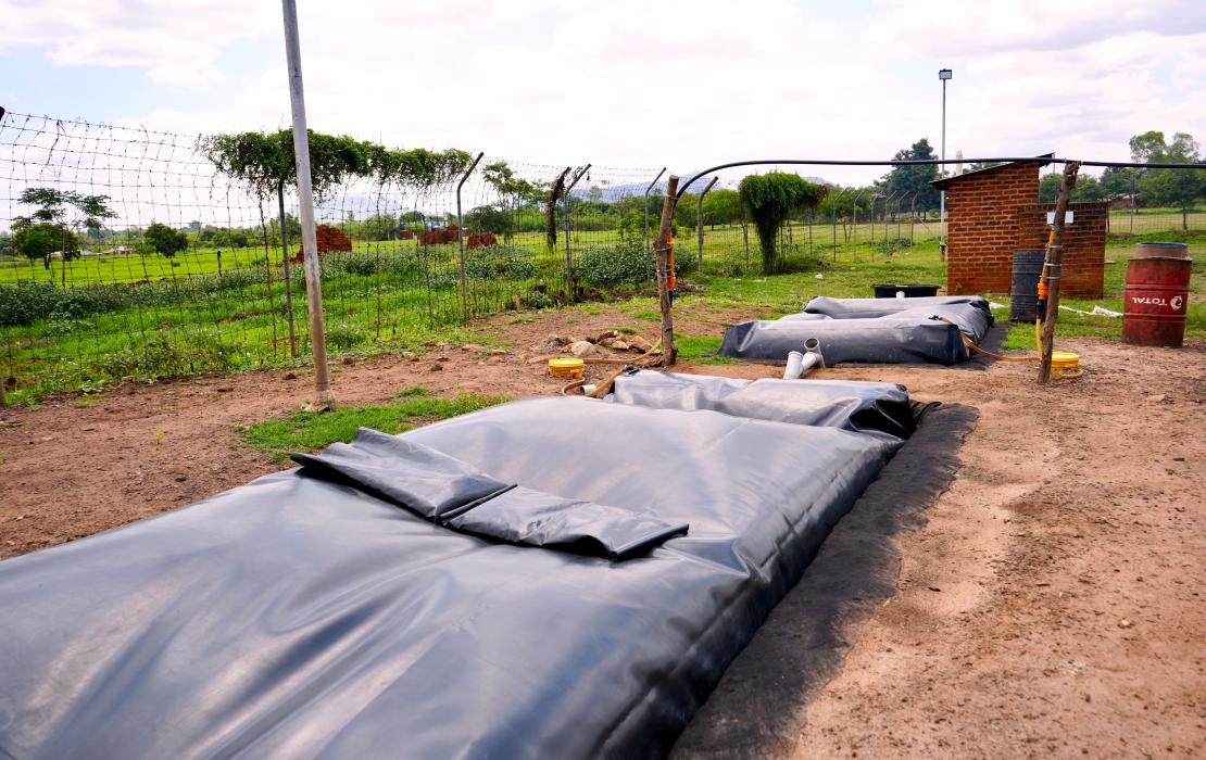 Biogas plant installation at Mikuyu Prison 