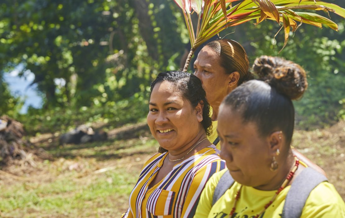 Women of the Kalinago indigenous community in Dominica. UNDP/Marica Honychurch 