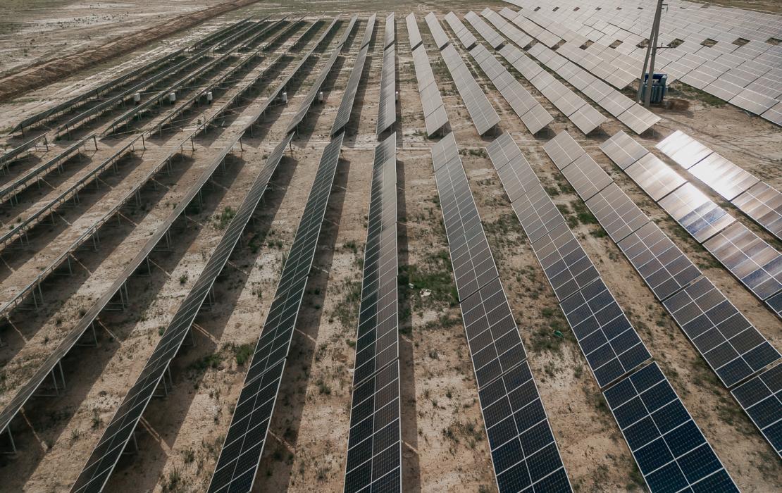 Solar power plant in Kazakhstan
