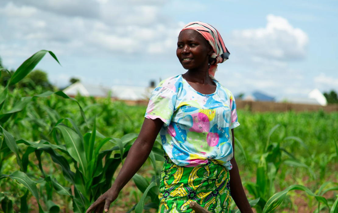 Woman farmer in Nigeria