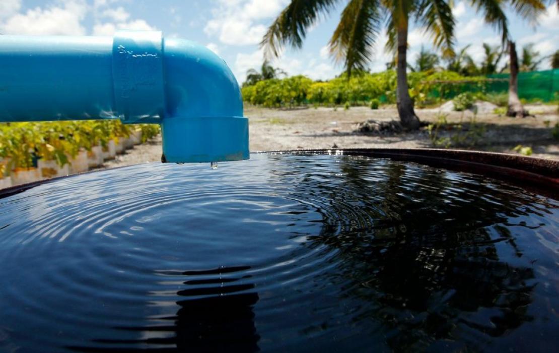 Water well in Maldives community