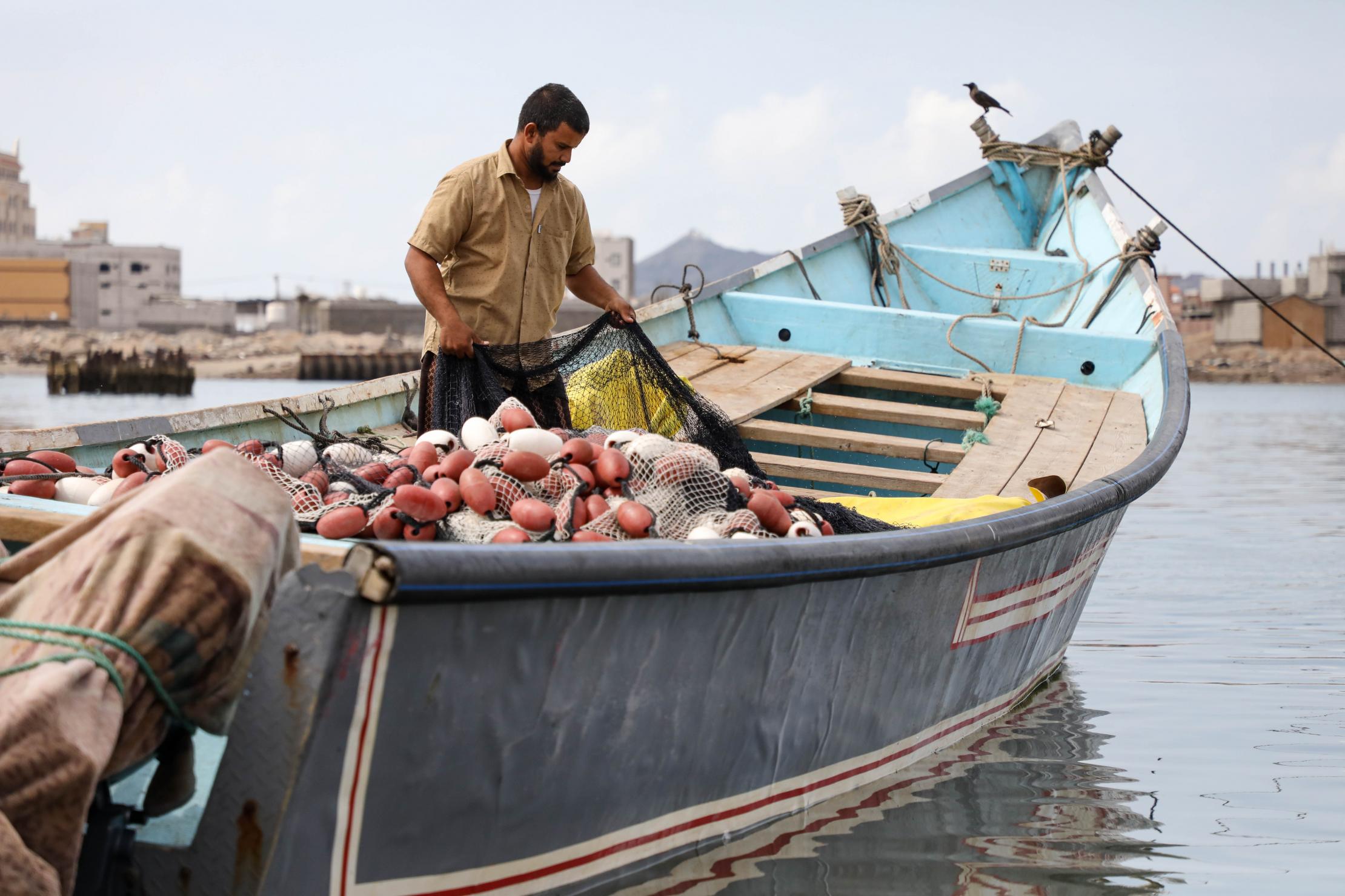 Un pêcheur au Yémen