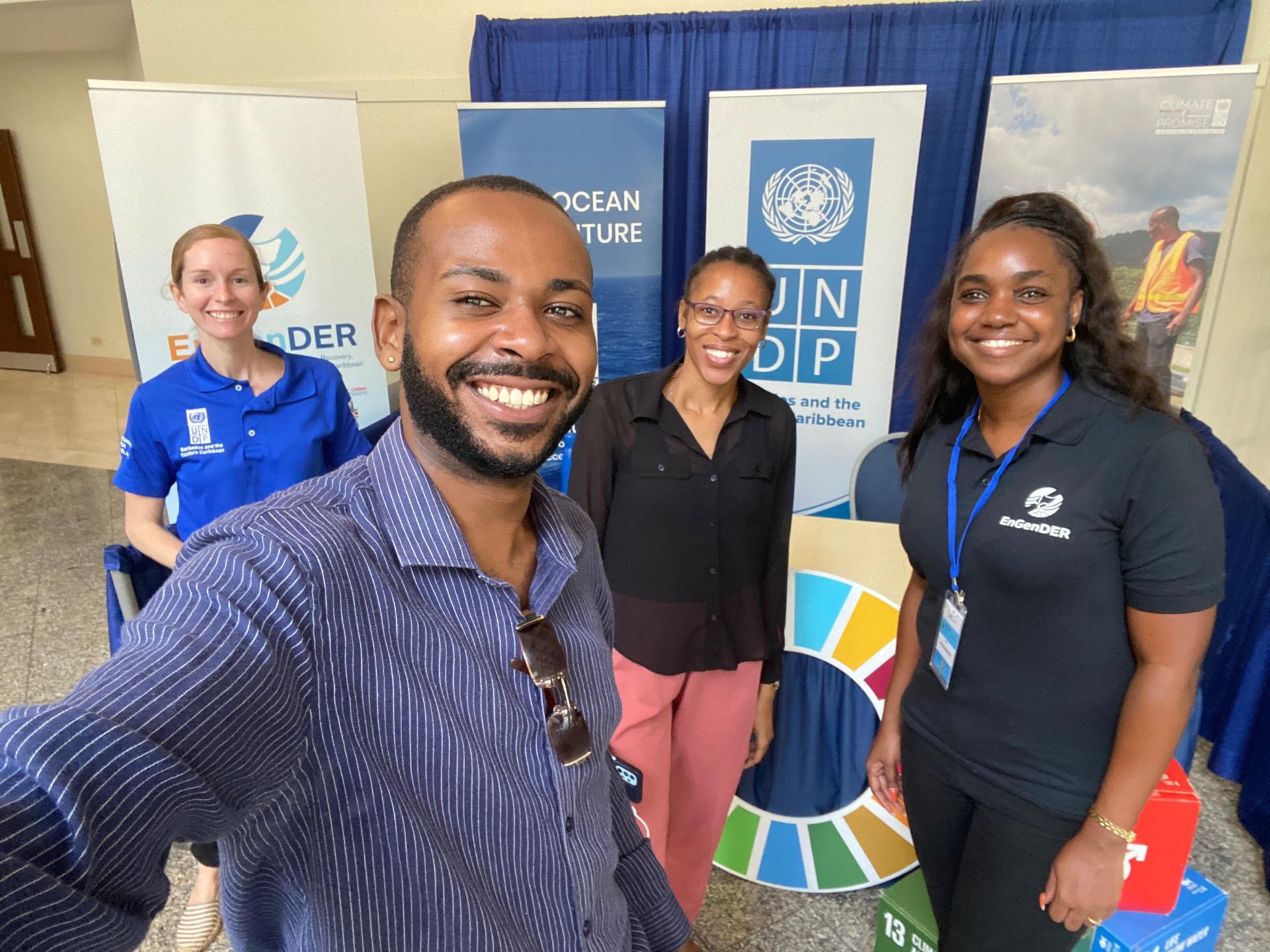 Young climate activists in the Caribbean