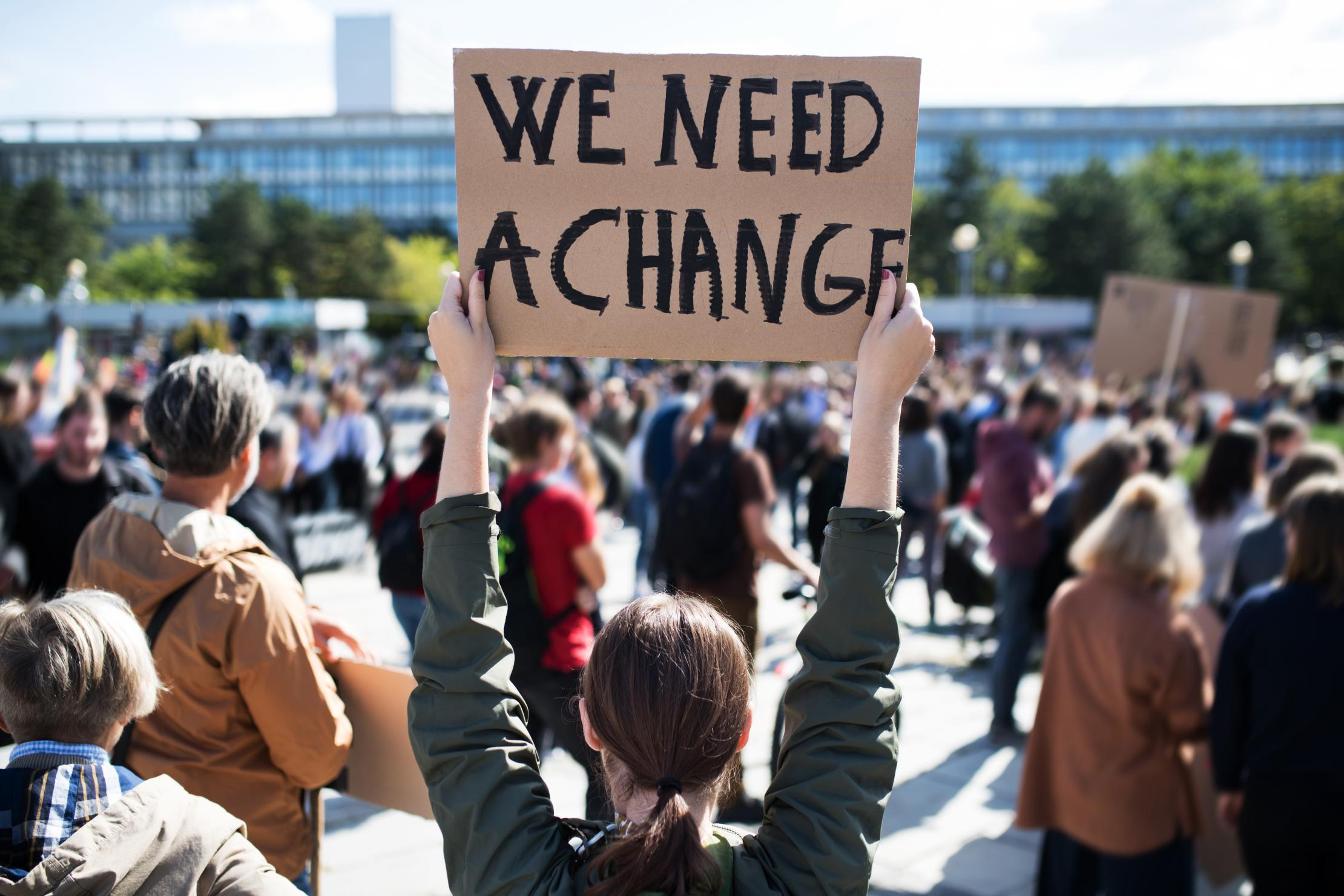 Manifestation de jeunes pour le climat