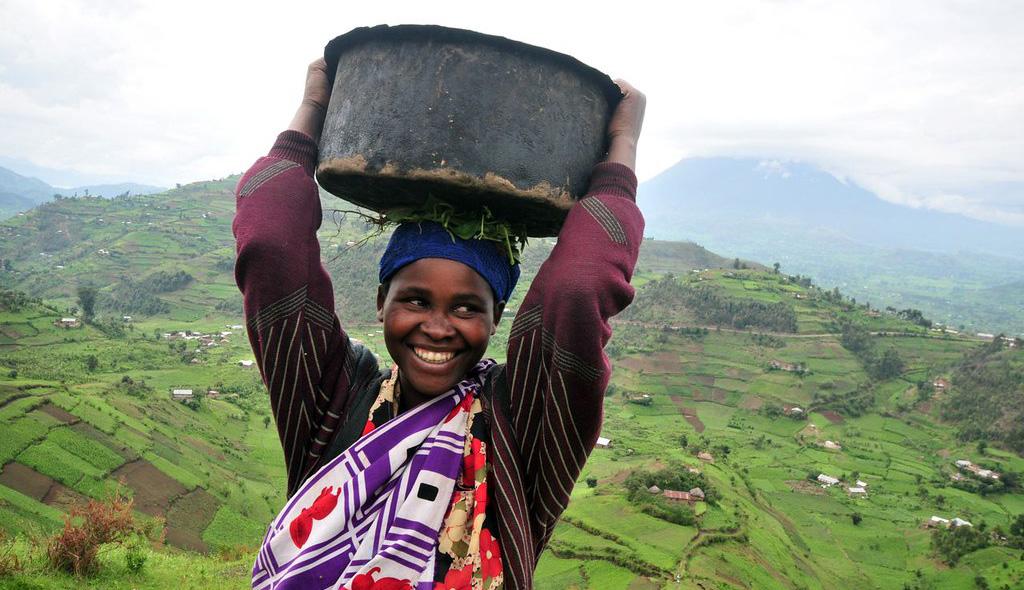 Woman farmer in Uganda