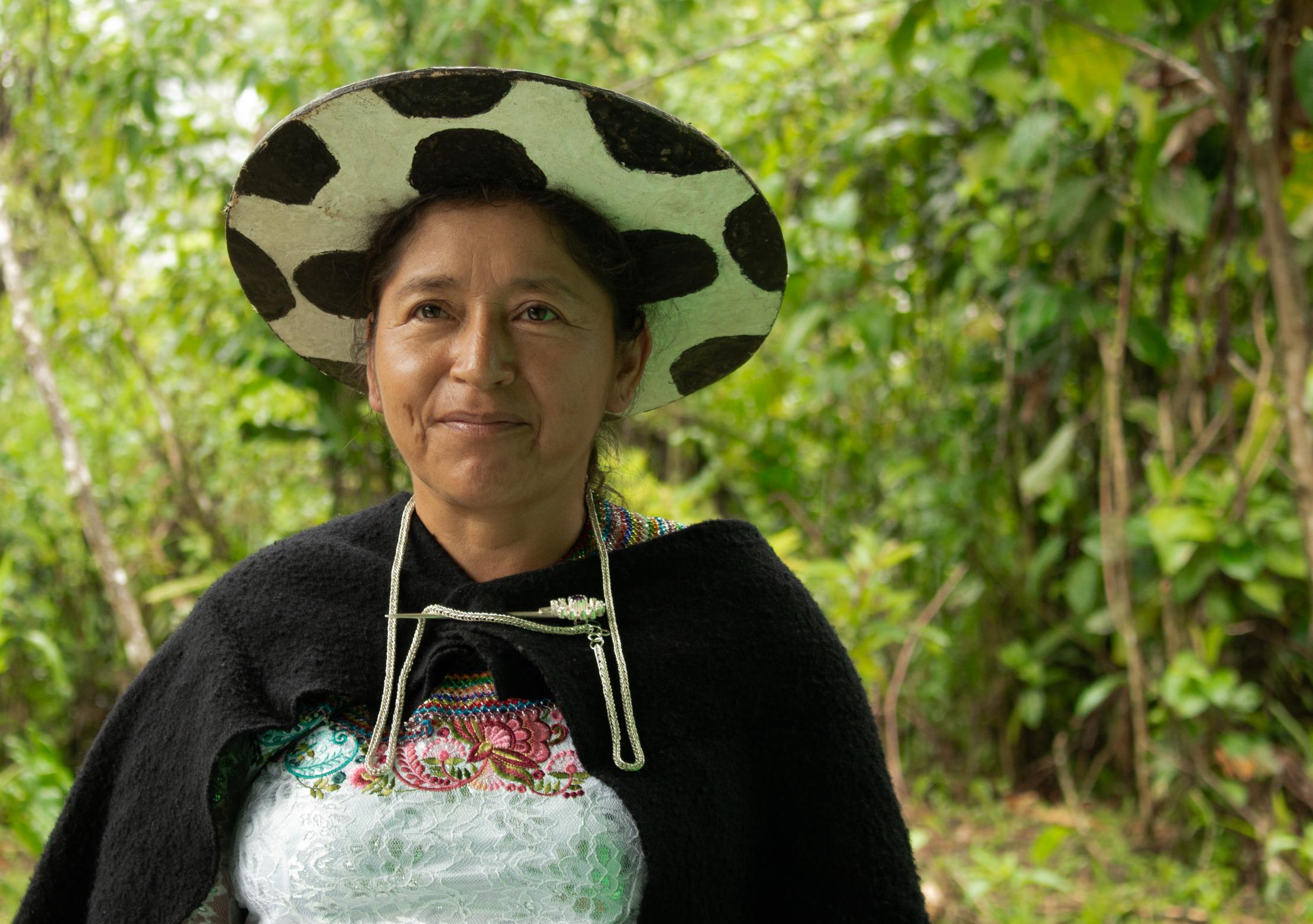 Coffee and cacao producer in the Amazon forest in Ecuador. Photo credit: PROAmazonía