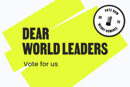 Webby Awards Dear World Leaders
