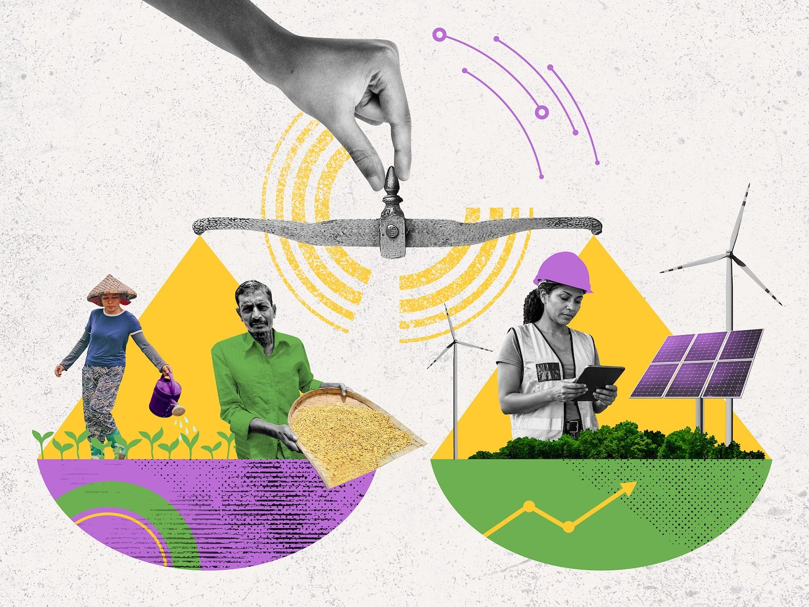 What is a just transition and why is it important for climate action