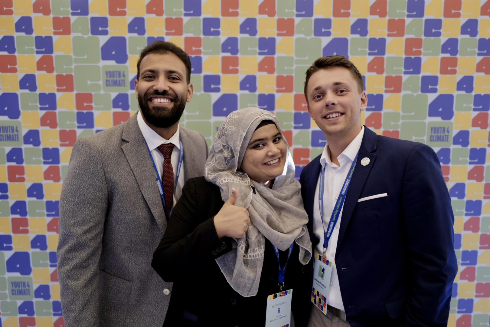 Young people at Youth4Climate event