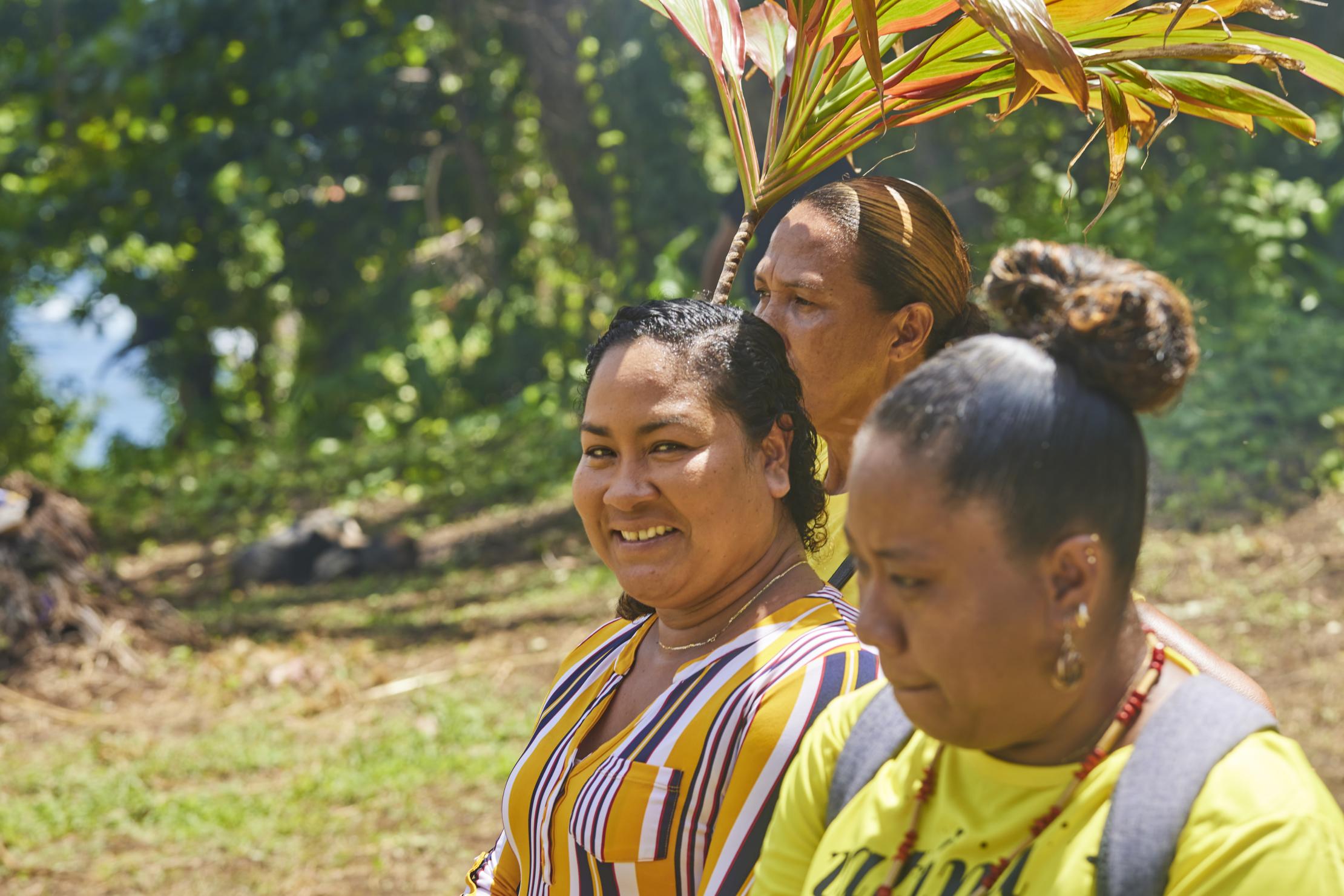 Mujeres Kalinago en Dominica