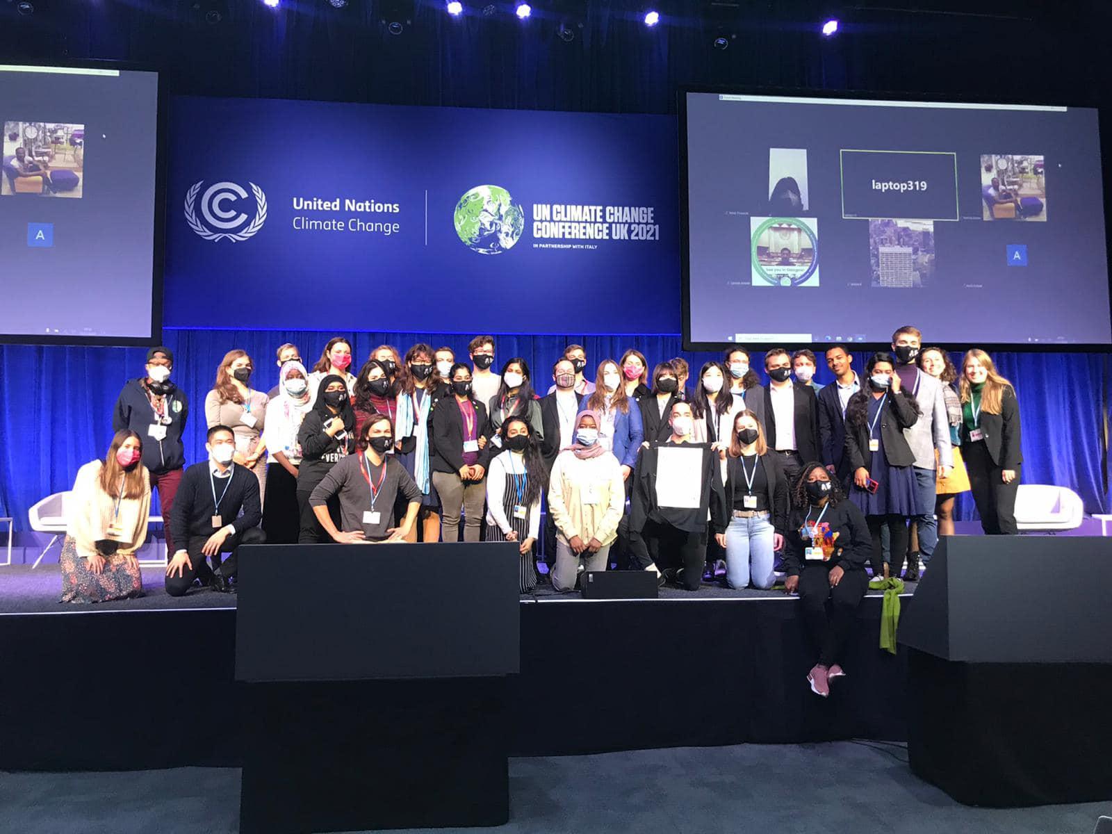 Young people at COP26