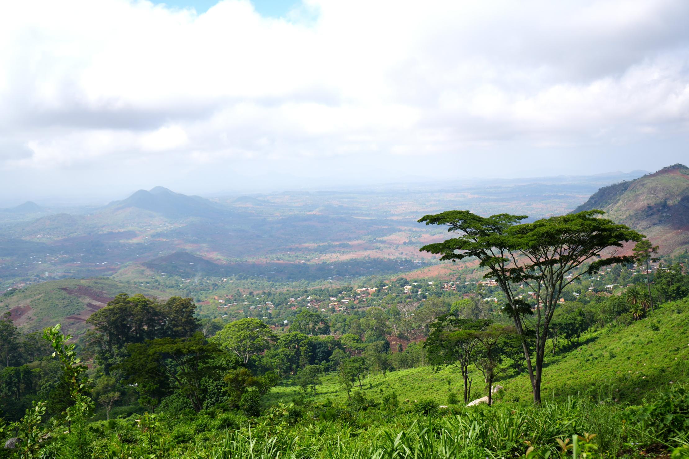 A mountain landscape in Malawi