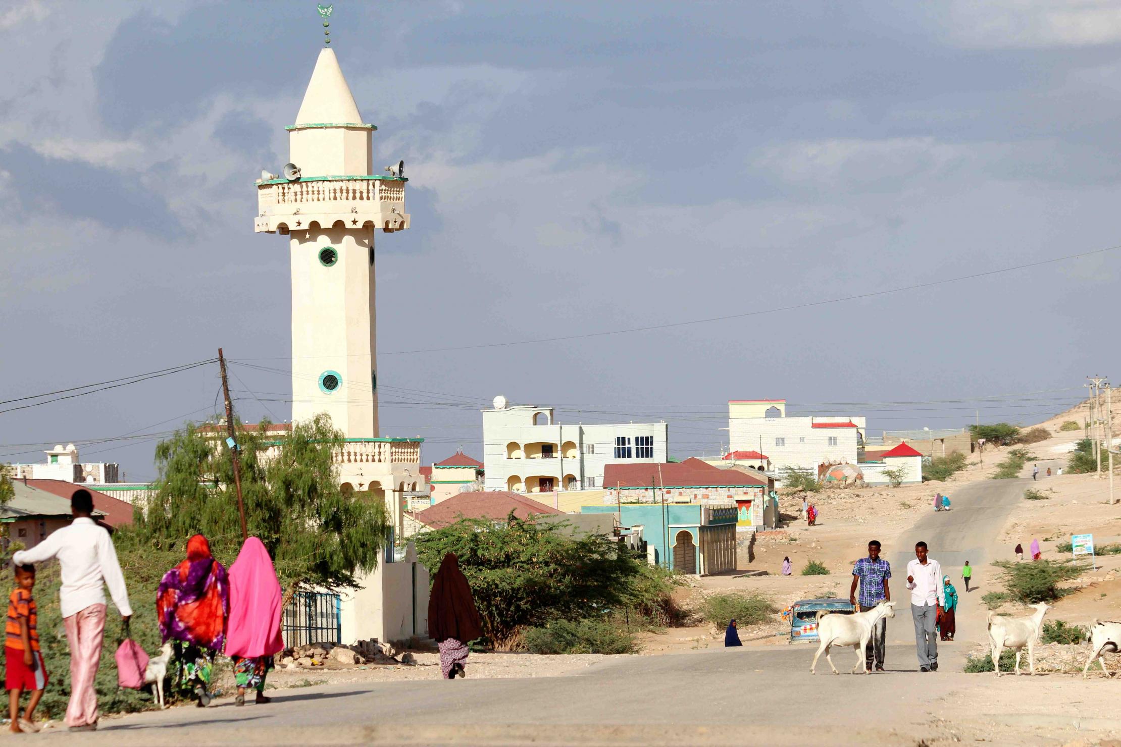 Vue d'une rue en Somalie
