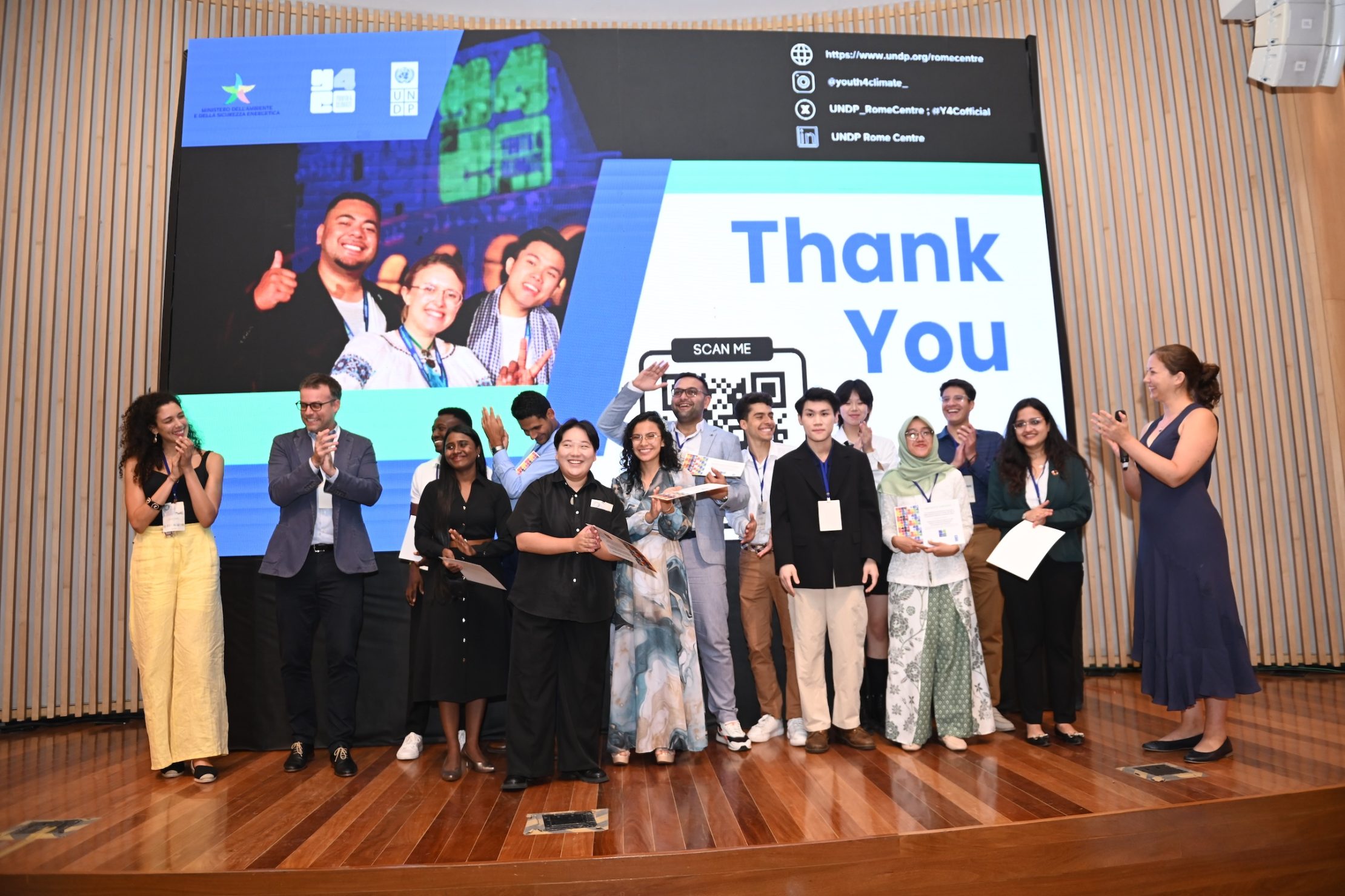 Youth4Climate award ceremony for Sustainable Consumption and Production awardees at the One Planet Network Forum in Rio de Janeiro. Photo credit: Vanessa Eyer