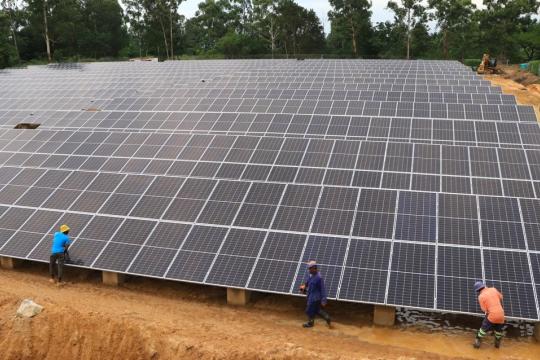 A solar installation in Eswatini