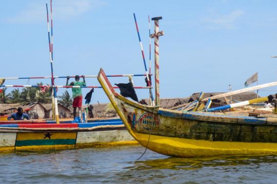 Des bateaux au Ghana