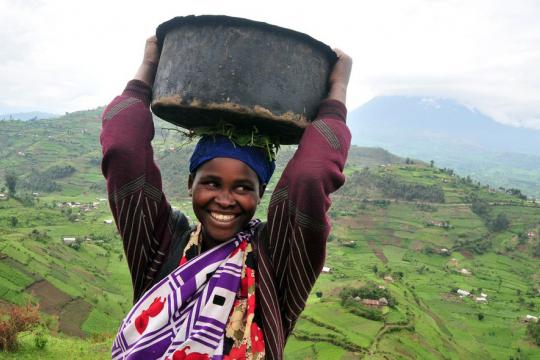 Woman farmer in Uganda