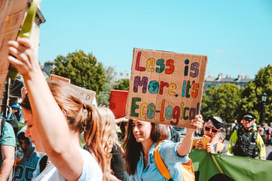 Youth protesting