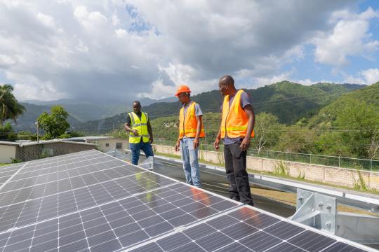 Solar panels in Jamaica