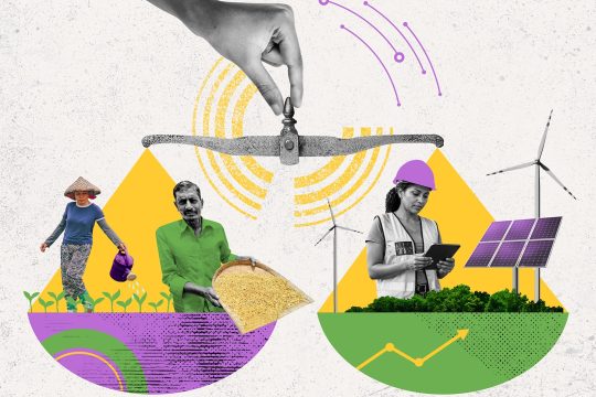 What is a just transition and why is it important for climate action