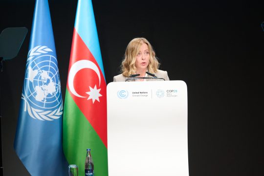 Photo: COP29 Azerbaijan Italy announces new flagship initiatives for energy access and climate adaptation to be led by UNDP