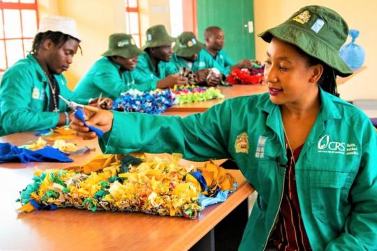 Photo: UNDP Malawi Youth converting waste into a usable product in Malawi