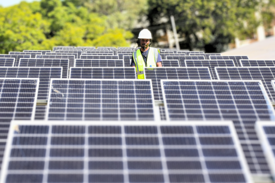 Paneles solares en Lilongwe, Malawi