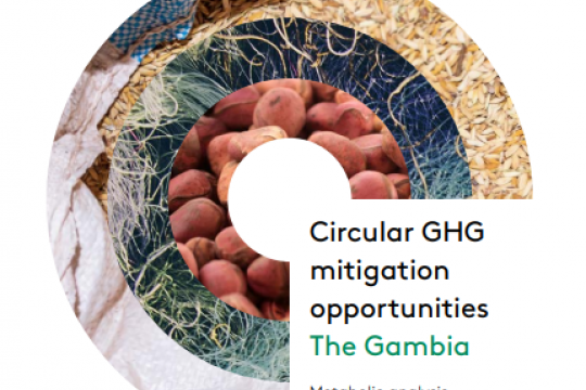 The Gambia : Circular GHG mitigation opportunities analysis report cover